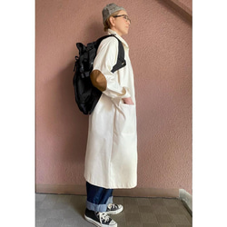RATA❤️選擇你的長度❣️肘部補丁長外套❤️成人可愛象牙色x駝色補丁❤️也非常適合春天❤️ 第4張的照片