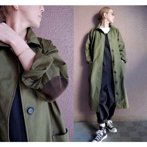 RATA❤️長さ選べる❣️エルボーパッチのロングコート❤️大人可愛い