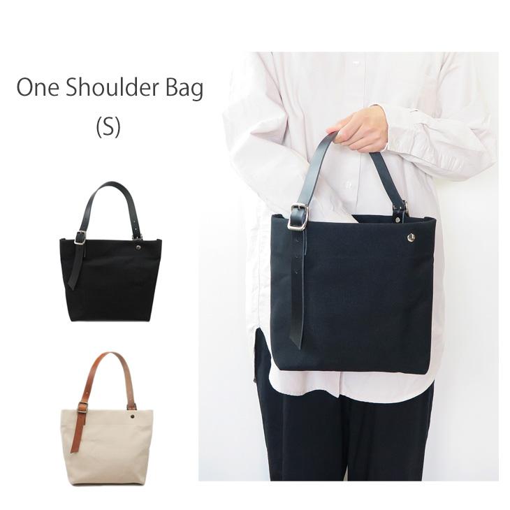 帆布 トートバッグ 革 持ち手 ワンショルダー Sサイズ