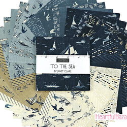 USAコットン moda charmpack 42枚セット TO THE SEA 1枚目の画像