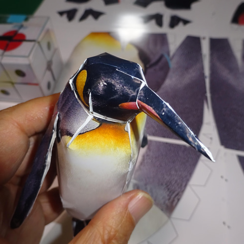 スーパーリアルペーパークラフト おうさまペンギン 11cm 35cm 