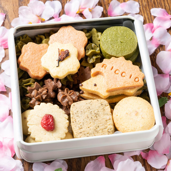 春のハリネズミクッキー缶⁂発酵バターと米油使用⁂ 4枚目の画像