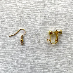 [Mizuhiki Handmade Kit] 羽毛流蘇結耳環（初級Lv.） 第12張的照片