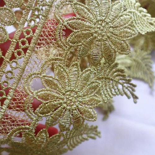 ゴールド 金レース 幅広 ワイド エスニック アジアン ボヘミアン 素材