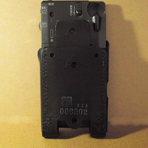 ポケットラジオ用 革ケース（SONY ICF-RN930/RN931/RN933）牛黒