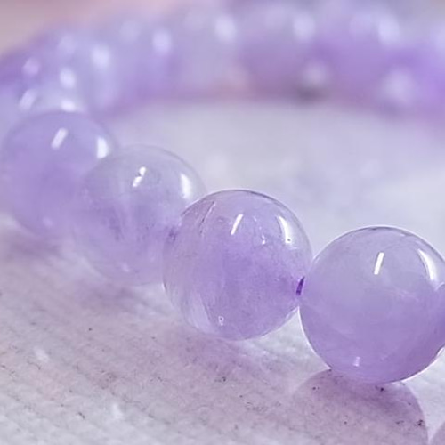 ラリマー×コットンインクリュージョン×ラベンダーアメジストデザインブレスレット ラリマー×コットンインクリュージョン×ラベンダーアメジストデザイン