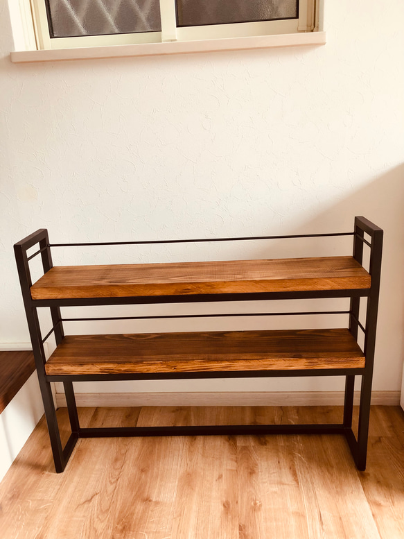 アイアンラック　スパイスラック　調味料ラック　ハンドメイド 