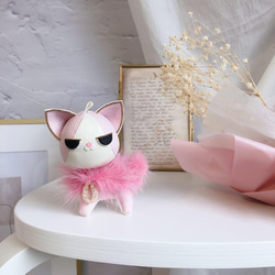 ミリオンキャット♡さくらキャット ピンク ねこ チャーム その他人形