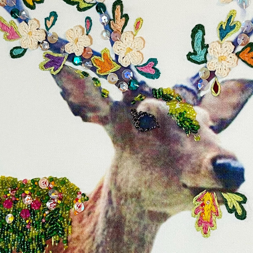 刺繍 アート絵画『animal à la mode-アニマル・ア・ラ・モード 刺繍 アート絵画『animal à la mode-アニマル・ア・ラ・モード