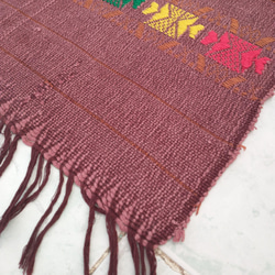 テーブルセンター　テーブルクロス　手織り　グァテマラ　ビンテージ　民族衣装　刺繍　ショール　スカーフ　ペラへ　敷物 4枚目の画像
