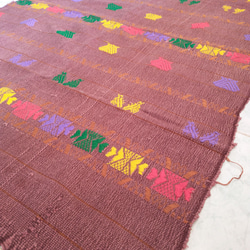 テーブルセンター　テーブルクロス　手織り　グァテマラ　ビンテージ　民族衣装　刺繍　ショール　スカーフ　ペラへ　敷物 5枚目の画像