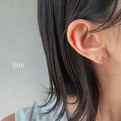 凛 RIN 軟骨ピアス 14G 透明ピアス 16G ボディピアス 18G ガラス