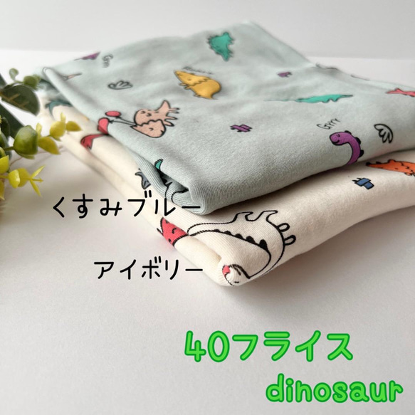 40フライスニット生地（ダイナソー）韓国生地 生地 manmandoridori