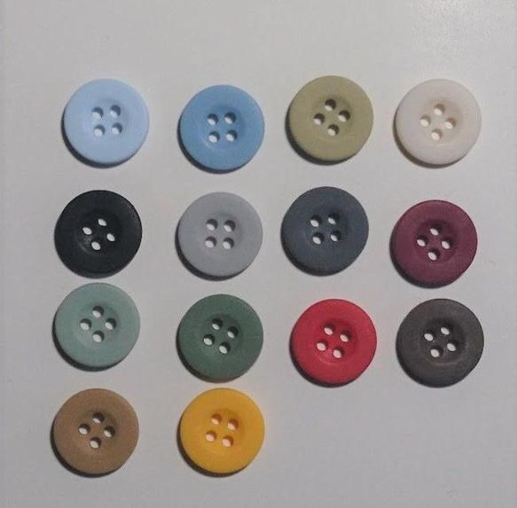 ゴム製 ボタン 11mmⅹ5個(同色） 2枚目の画像