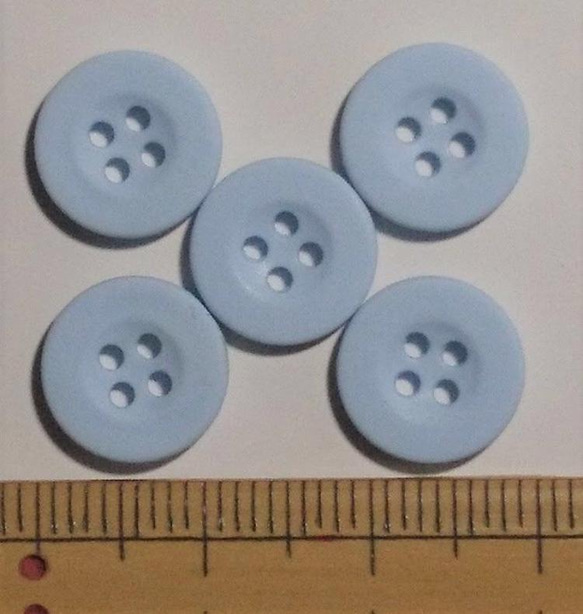 ゴム製 ボタン 11mmⅹ5個(同色） 3枚目の画像