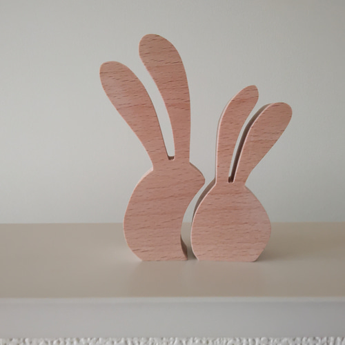 新品♡ウサギ耳付き花柄3点セット 花柄うさぎのオーナメント（大） | 中国・台湾・香港・アジアの