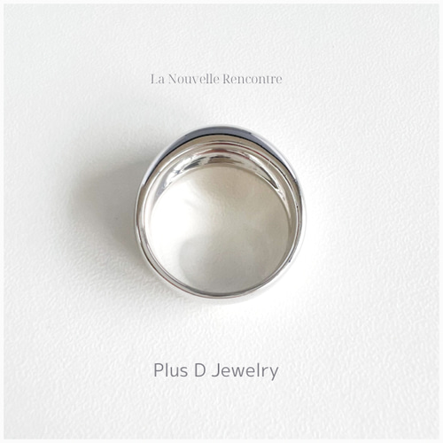 LNR-001 SV925 リング ロジウムコーティング LNR-001 SV925 リング ロジウムコーティング | Plus D Jewelry