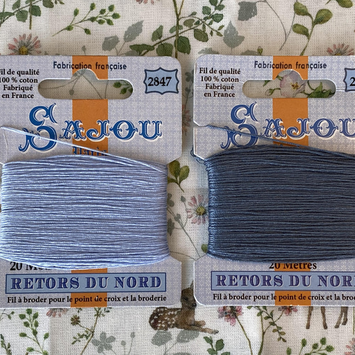 新セット！フランスより！『SAJOU サジュー刺しゅう糸 2色セット 