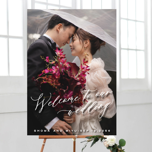 即納可 ウェルカムボード ウェディング 写真 データも無料 結婚