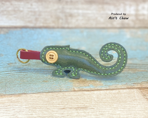 金木工房 カメレオン チャクテビガ 置き物 キーホルダー 850571ec418f8257248f2b80fa253d