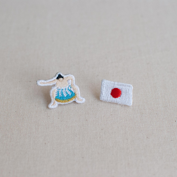 刺繍ピンズ【日の丸】 2枚目の画像