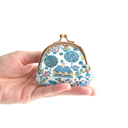 New! Coin purse (S) - Liberty "Voysey" Blue [132] 第1張的照片