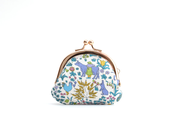 New! Coin purse (S) - Liberty "Voysey" Blue [132] 第3張的照片