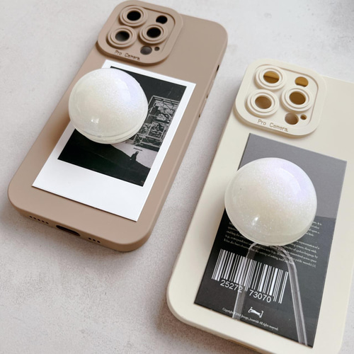 キムミョンス　スマホクリップ(非売品) Griptok グリップトック 2025 new model ハート／ホワイト – Griptok