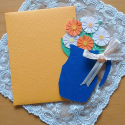２色のガーベラのグリーティングカード 4枚目の画像