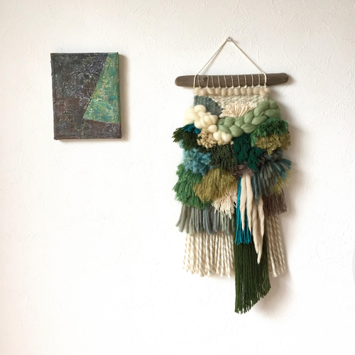 一点もの】 ウィービング タペストリー 『In the forest, q.』 一点