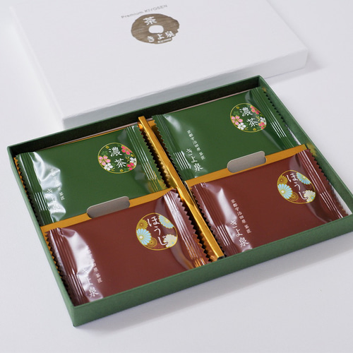 宇治抹茶・ほうじ茶チョコレート 4枚入 抹茶チョコ 抹茶スイーツ