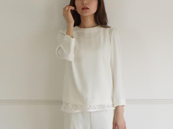 [新] Amunzen 襯衫 (Off-White / Pink / Charcoal) 38 第3張的照片