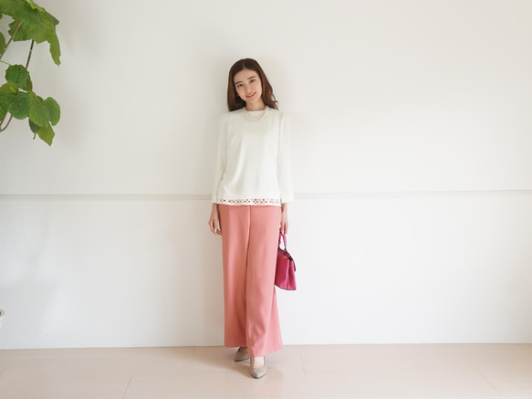 [新] Amunzen 襯衫 (Off-White / Pink / Charcoal) 38 第5張的照片