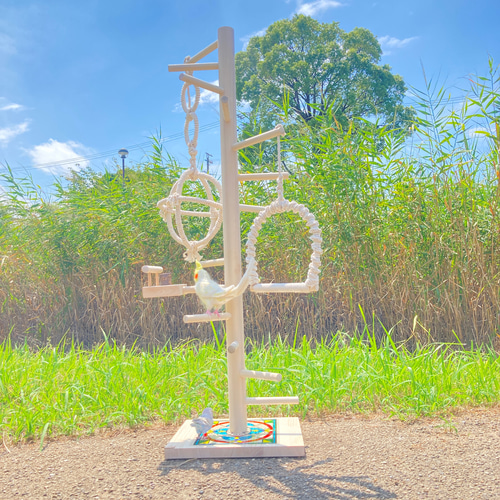 全長1200㎜ 超特大螺旋階段 バードアスレチック ハウス・小屋