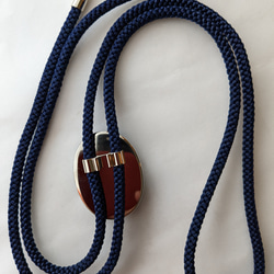 再販  七宝焼ループタイ「紫式部」 4枚目の画像