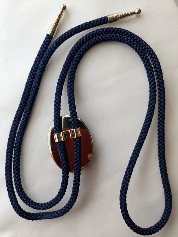 再販  七宝焼ループタイ「紫式部」 4枚目の画像