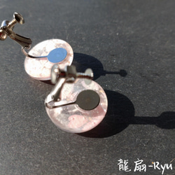 【煌めき✳おはじき】イヤリング/桜-SAKURA-ピンク 3枚目の画像