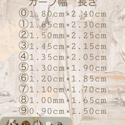 古典菊蝶ネイルチップ　10P 赤×白×紺×金×黄 5枚目の画像