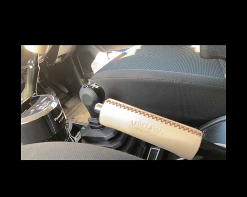 suzuki Jimny サイドブレーキカバー(ja11/ja22用)＊ヌメ革・ナチュラル