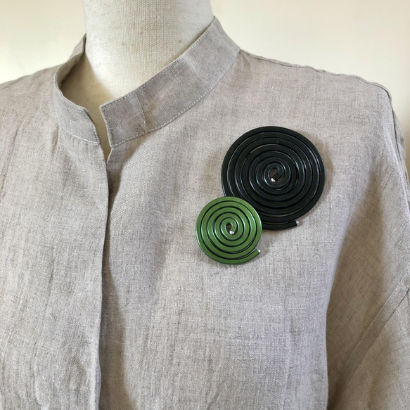 ぐるぐるブローチ（小） 8枚目の画像