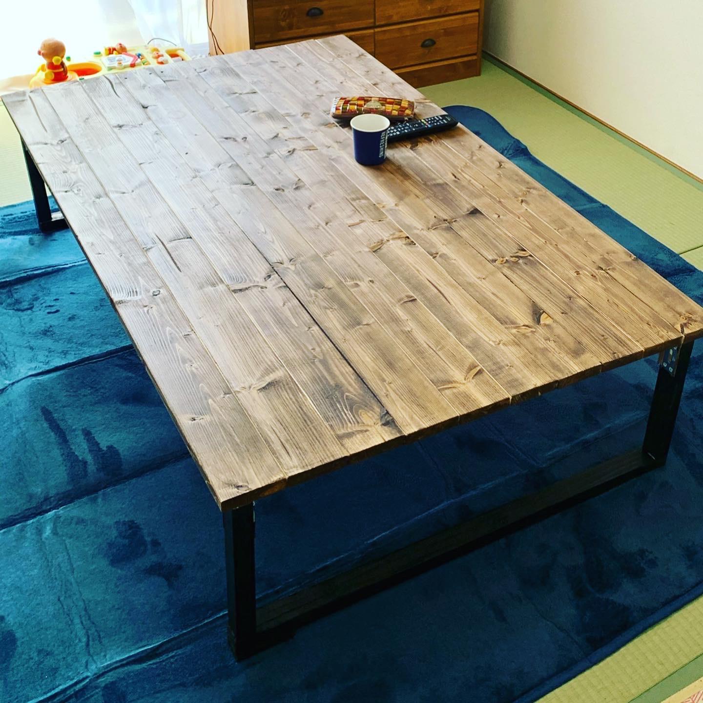 ハンドメイド　ローテーブル