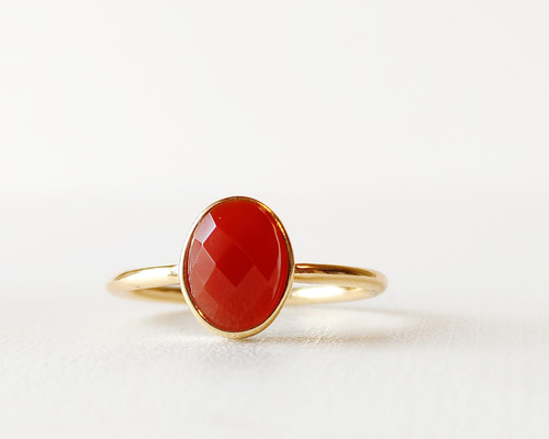 レッドアゲートリング 天然石 天然石リング アクセサリー