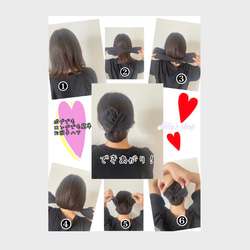 《受注制作》デフトバン　おだんごヘアメーカー　お団子メーカー　ヘアーアクセサリー　　ハンドメイド 3枚目の画像