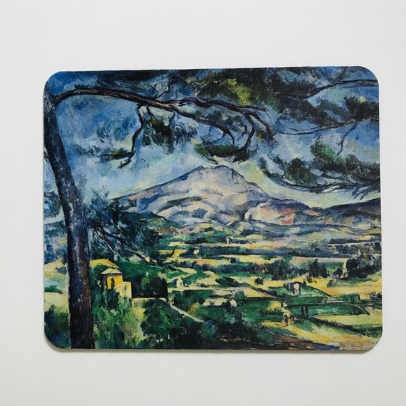 セザンヌ サント=ヴィクトワール山と松の木 マウスパッド 1枚目の画像