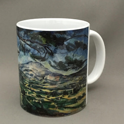 セザンヌ サント=ヴィクトワール山と大きな松の木 マグカップ 1枚目の画像