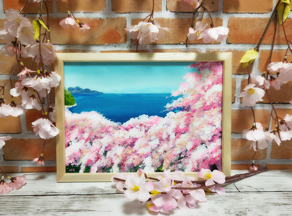 油絵 絵画 【春の海】 絵画 HR 通販 13525999｜Creema(クリーマ)