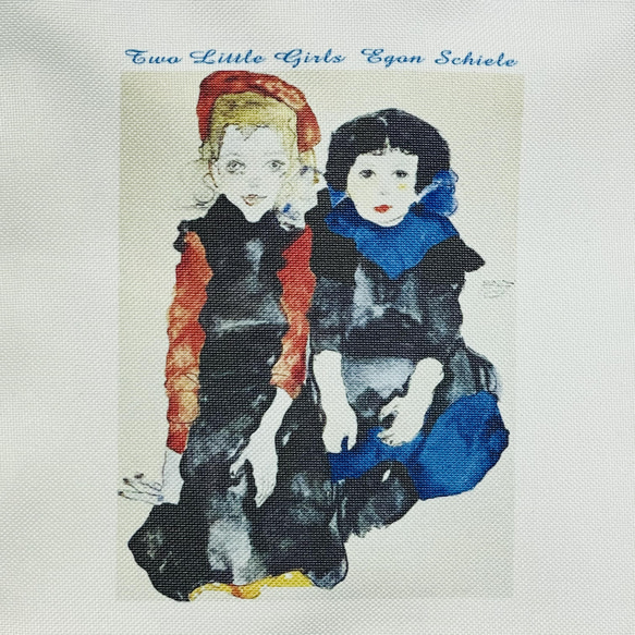 エゴン・シーレ　two little girls サコッシュ 2枚目の画像