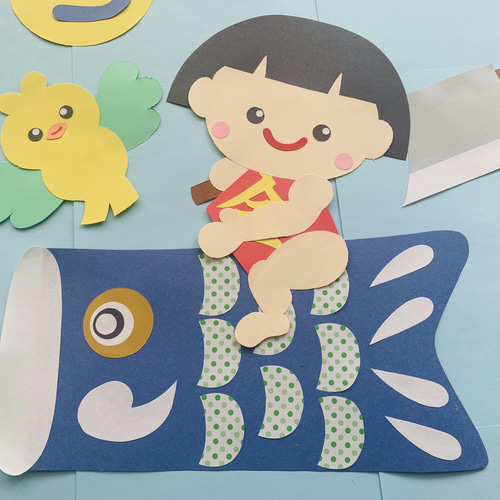ハンドメイド 壁面飾り 5月 こどもの日、こいのぼり、端午の節句 金