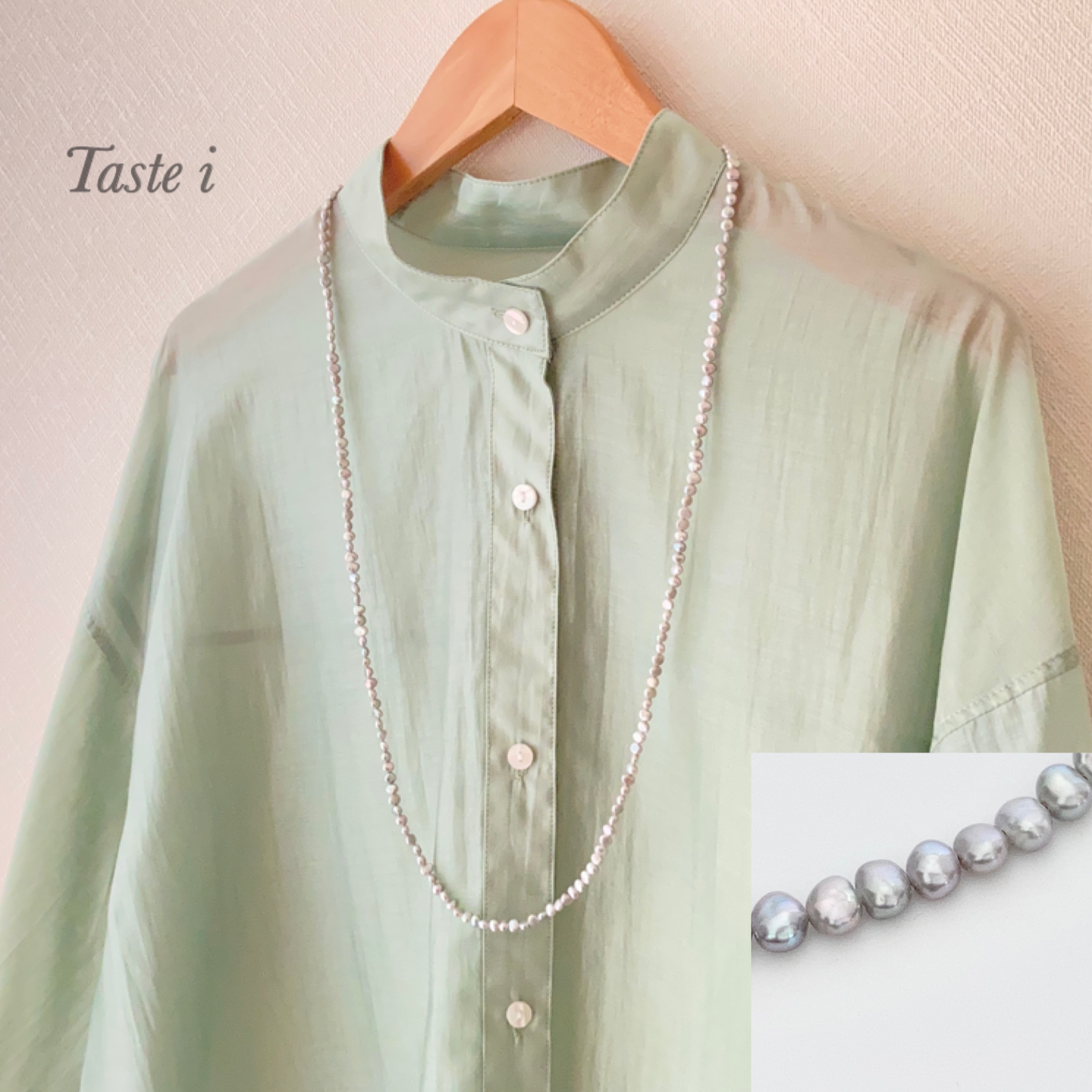 ♪再入荷♪【大人テイスト】淡水グレーバロックパールのロングネックレス　シルバー925〔20081〕