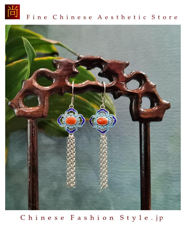 中国　アンティーク　ピアス ciika/チカ】chain ピアス – BASIC AND ACCENT ONLINE STORE